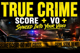produce true crime background music for you