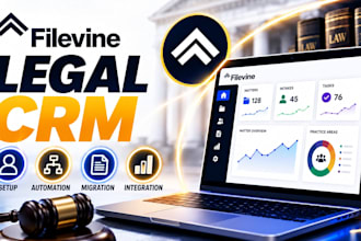 do filevine setup, filevine automation, migration, custom reports, integration