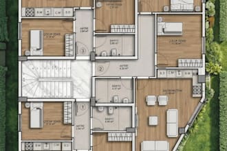 specialize and color your plans elevations sections
