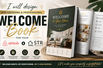 design a welcome book for your airbnb and str property