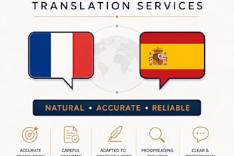 tranlate french to spanish and spanish to french