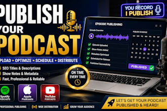 publish and manage your podcast episodes on spotify apple and youtube