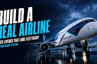 design msfs airplane and aircraft livery for flight simulator