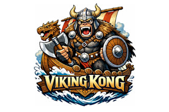 design high quality king kong logo with unlimited revision