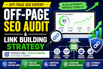 do off page SEO audit and link building strategy, authority building