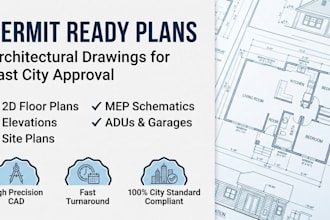 draw permit ready architectural plans for building permit approval