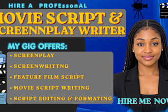 write, edit, format, movie script, script writing screenwriting, screenplay