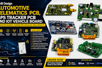 design automotive telematics pcb, gps tracker and iot vehicle board