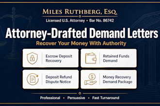 draft a legal notice to dispute and recover your deposit refund