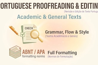 proofread and edit your portuguese