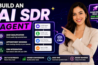 build an ai sdr agent lead qualification, appointment booking crm integration