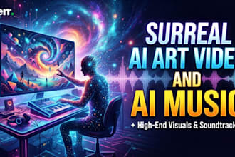 create surreal ai art video