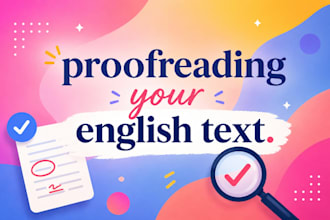 proofread your english text
