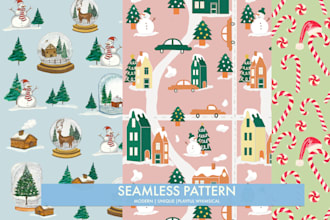 design playful seamless pattern for kids and baby products