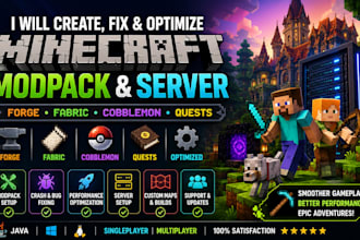 create fix and optimize minecraft modpack forge fabric cobblemon server quests