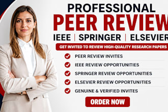 provide peer review invites with certificates in springer, ieee, elsevier