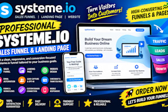 build systeme io funnel email automaton lead capture page systeme squeeze page