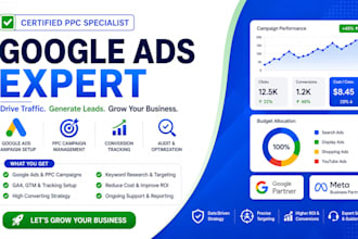 be your PPC expert for campaign setup, optimization, and management