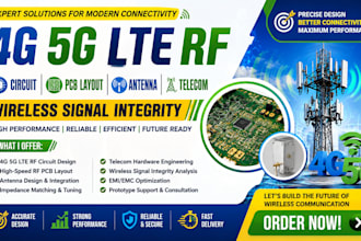 do 4g 5g lte rf circuit, pcb layout, antenna, telecom wireless signal integrity