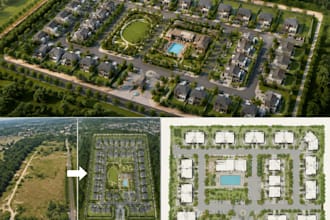create professional real estate site plans and master plan designs