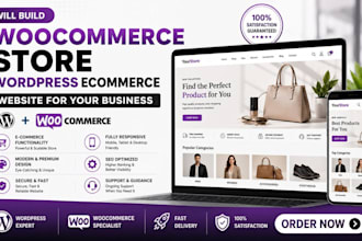build woo commerce store worldpress ecommerce website for business
