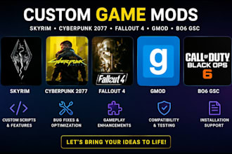 skyrim npc mod, cyberpunk 2077, fallout 4 settlement mod gmod addon bo6 gsc mod