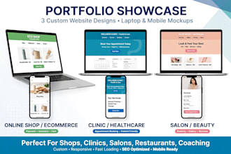 design a modern business website for shops and enterprises