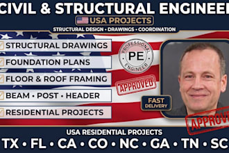 be your civil and structural engineer for structural design in texas and florida