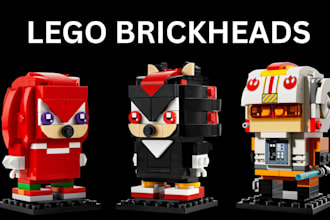 design custom lego brickheadz using bricklink studio with instructions