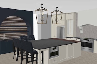 design 3d and renovate your kitchen interior and cabinetry