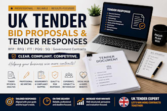 write UK tender bid proposals rfp rfq itt and tender responses