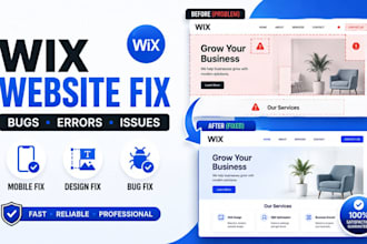 fix wix website issues bugs errors and design problems
