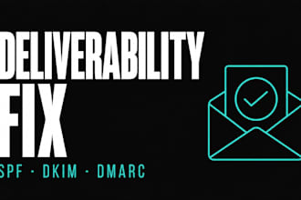 set up and audit your cold email deliverability, spf dkim dmarc and warmup