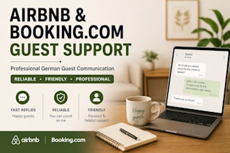 german airbnb and booking guest support