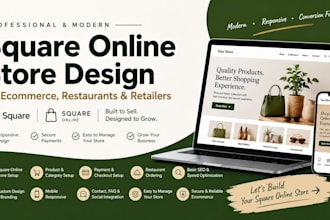 design square online ecommerce store or online shop