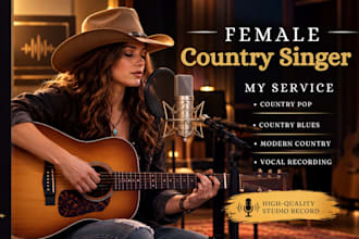 sing female modern country pop blues song as your female country singer