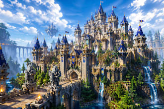 build a minecraft spawn, hub, mansion, custom maps, houses or village