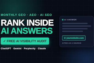 do monthly website geo seo aeo to boost ai visibility on chatgpt google