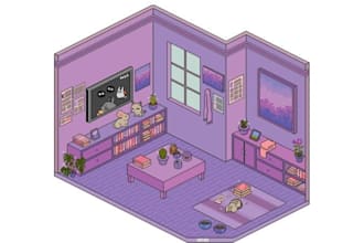 isometric pixel game art pixel map tileset pixel rpg game background game asset