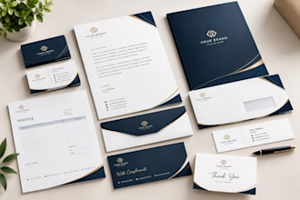 design professional business card, letterhead and stationary design