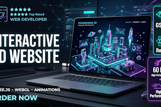 develop a custom interactive 3d website using gsap and react