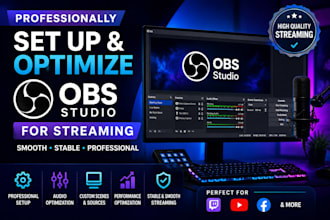 professionally set up and optimize obs studio for streaming