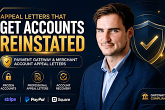 write your stripe, paypal or square payment gateway appeal letter