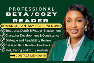 beta read and critique your cozy mystery novel