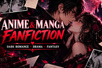 write nsfw, fanfiction erotic anime manga smut kinky, dark romance erotica story