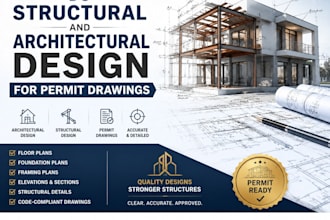 do structural and architectural design for permit drawings