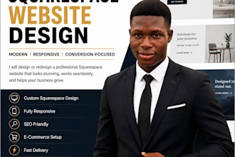 design responsive and pro wix website squarespace