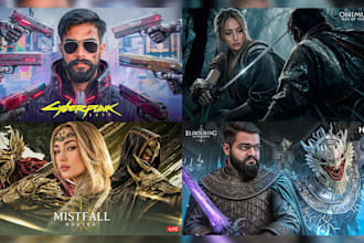 create cinematic gaming thumbnails that get clicks