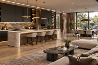 design kitchen interiors and modern house interior designs with 3d rendering