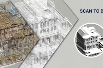 convert point cloud laser scans to accurate as built revit bim models